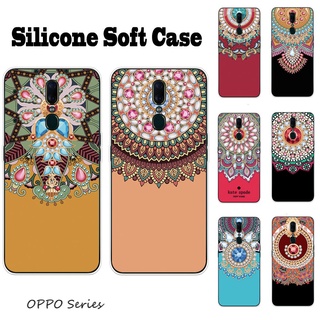 เคสโทรศัพท์ TPU แบบนิ่ม ลายแมนดาลา 3 สำหรับ Oppo F7 F9 F11 Pro