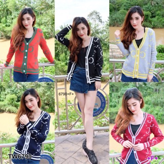 เสื้อคลุมไหมพรม ลาย GC (6790)