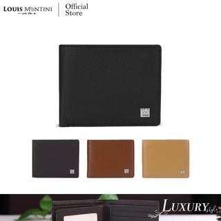 Louis Montini Luxury Style Cowhide Wallet กระเป๋าสตางค์หนังวัว หนังแท้ กระเป๋าสตางค์ผู้ชาย รุ่น TTM069