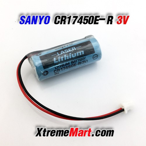 แบตเตอรี่ Sanyo CR17450E-R 3V 2500mAh Li-ion PLC Industrial Battery ขั้วสีขาว (ก้อนละ)