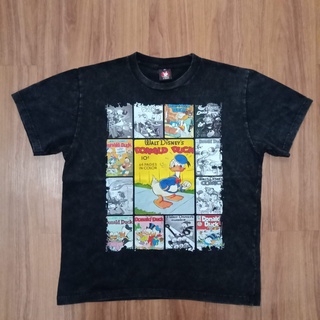 tshirtเสื้อยืดคอกลมฤดูร้อนเสื้อยืดผ้าฝ้าย พิมพ์ลาย Donald DUCK WASHING DISTRO BANGKOK UNISEX COMBED 30S ADEM ขนาดใหญ่ XL