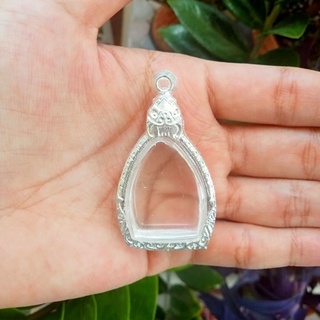 กรอบพระ กรอบพระเงินผสม | ใส่เจ้าสัว | กว้าง2.5*สูง3.3cm(ขนาดจอกระจก)