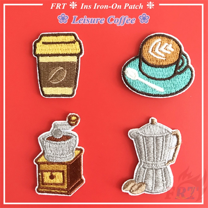 ☸ แผ่นแพทช์เหล็ก สําหรับรองเตารีดกาแฟ ☸ แผ่นแพทช์รีดติดเสื้อ DIY จํานวน 1 ชิ้น