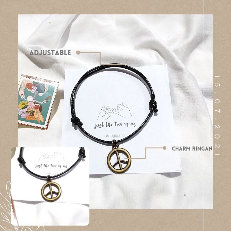 สร้อยข้อมือ Charm PEACE (สาย PEACE) -duagiga