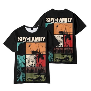 เสื้อยืด คอกลม พิมพ์ลายอนิเมะ Spy x Family 3 มิติ โอเวอร์ไซซ์ สไตล์สตรีท แฟชั่นฮาราจูกุ สําหรับผู้ชาย คู่รัก