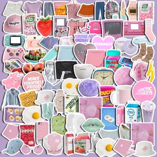 💥พร้อมส่ง💥(070)สติกเกอร์รูปเสื้อผ้าและของใช้ 80 ชิ้น