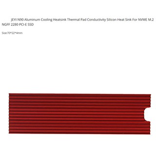 JEYI (RED) Aluminum M.2 NGFF Cooling Heatsink Thermal Pad  Silicon Heat Sink For NVME 2280