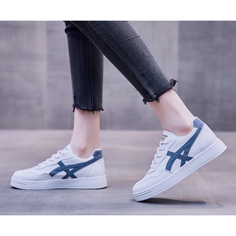 (มาใหม่) MARIAN รองเท้าผ้าใบผู้หญิง เปิดส้น 4ซม. NO.A0244 พร้อมส่ง