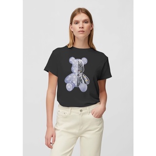 [S-5XL] เสื้อยืด พิมพ์ลายหุ่นยนต์ KAWS BRANDED MIRROR ORIGINAL LV สําหรับผู้ชาย