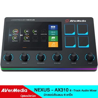 Avermedia  Audio Mixer NEXUS - AX310  LIVE STREAMER ออดิโอมิกเซอร์