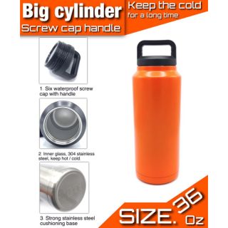 Big cylinder กระบอกแทงค์ 36oz ความเย็น 12-24 ชม.