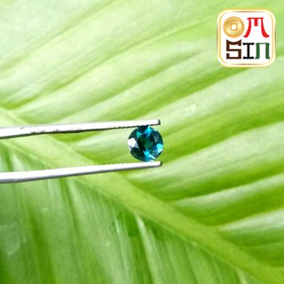 A112 6 มิล พลอย ลอนดอน บูล โทปาส กลม สีฟ้าอ่อน BLUE TOPAZ พลอยธรรมชาติแท้ 100%