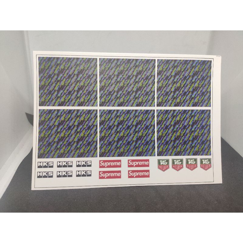 ดีคอลลอกน้ำลาย hks สำหรับโมเดลรถ 1/64