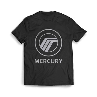 เสื้อผ้าผชเสื้อยืด พิมพ์ลายโลโก้รถยนต์ MercuryS-5XL