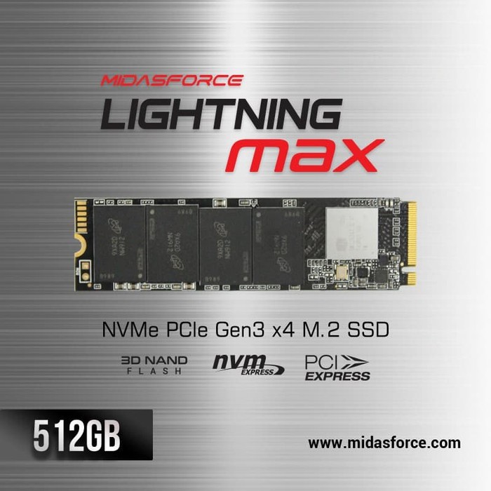 512gb NVME MIDASFORCE PCIe Gen3 x4 SSD M2 NVME 512GB