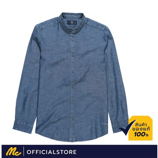 Mc JEANS เสื้อเชิ้ตแขนยาวผู้หญิง เสื้อเชิ้ต เสื้อแขนยาว หญิง แม็ค แท้ สียีนส์ ทรงสวย ใส่สบาย MWLZ090