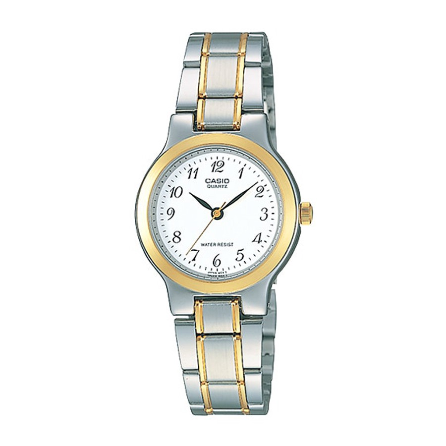 Casio Standard นาฬิกาข้อมือผู้หญิง สายสเตนเลส รุ่น LTP-1131G,LTP-1131G-7B ( CMG )- สีเงินสลับทอง