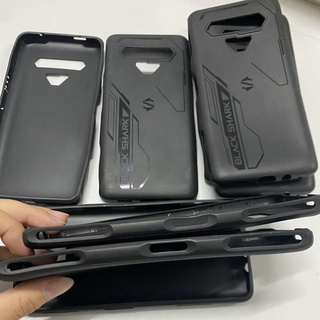 ของแท้ เคสป้องกันโทรศัพท์มือถือ แบบนิ่ม ลายฉลาม สีดํา สําหรับ Black Shark 4 4S 4pro 5RS 4