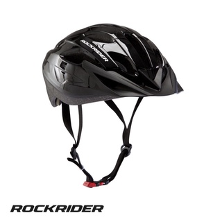 หมวกกันน็อคจักรยานเสือภูเขาสำหรับผู้ใหญ่ รุ่น ST 50 (สีดำ) ROCKRIDER