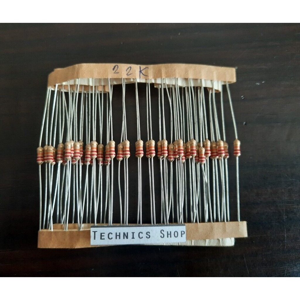 ตัวต้านทาน 22 kโอห์ม 1/4W จำนวน 20 ตัว Resistor 22 KOhm 20 pcs.