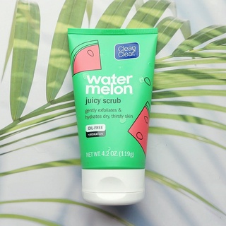 คลีน แอนด์ เคลียร์ สครับขัดผิวหน้า กลิ่นแตงโม Watermelon Juicy Scrub 119g (Clean &amp; Clear®) สครับขัดผิวอย่างล้ำลึก