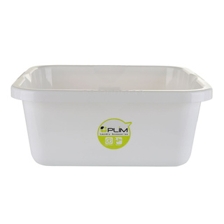 กะละมังเหลี่ยม PLIM 34 ซม. สีขาว SQUARE BASIN PLIM 34CM WHITE