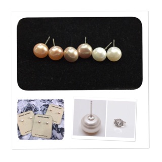 Natural Pearl Sterling Silver 7 มม.