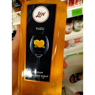 น้ำเชื่อม กลิ่นส้มยูซุ Lin yuzu premium flavoured Syrup (ออเดอร์ขั้นต่ำ2ขวดขึ้นไปค่ะ)