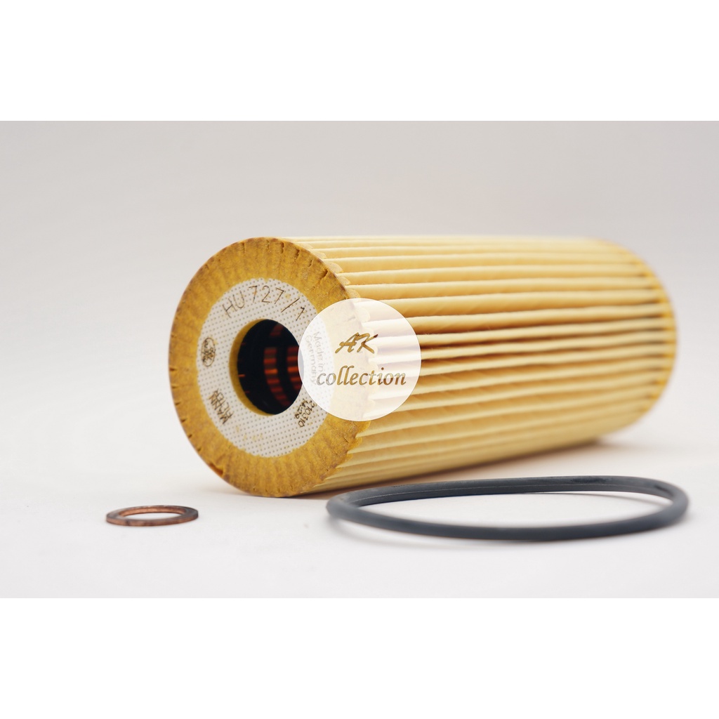 benz กรองน้ำมันเครื่อง ไส้กรองน้ำมันเครื่อง MANN FILTER HU727/1x เครื่อง M111 M104  รุ่น W124 W202 W210 W140  OX133D ราคา ถูกที่สุด ดีลบีเคเค แกลเลอรีภาพที่ 6