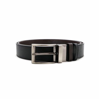 EXECUTIVE SAFFIANO REVERSIBLE BELT - BLACK