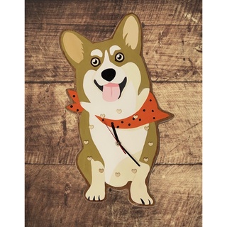 ตุ๊กตา Corgi นาฬิกาติดผนังคอร์กี้ Corgi clock