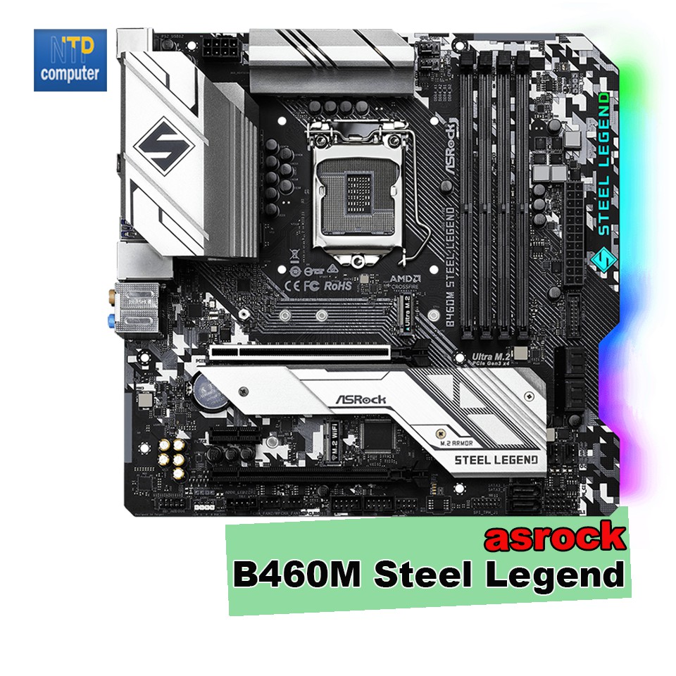 เมนบอร์ด Asrock B460M Steel Legend LGA 1200