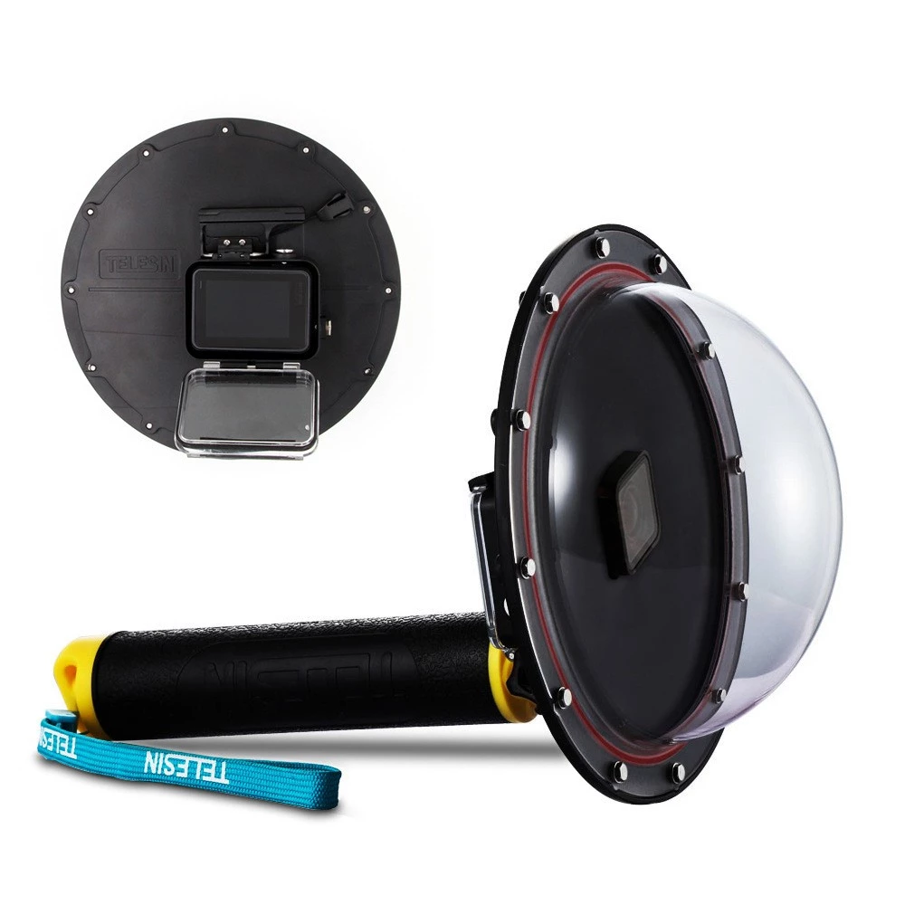 TELESIN ทุ่นรอยน้ำ GoPro Dome Port GOPRO HERO 5 6 7 8 2018 โดมถ่ายครึ่งบกครึ่งน้ำ thumbnail 5