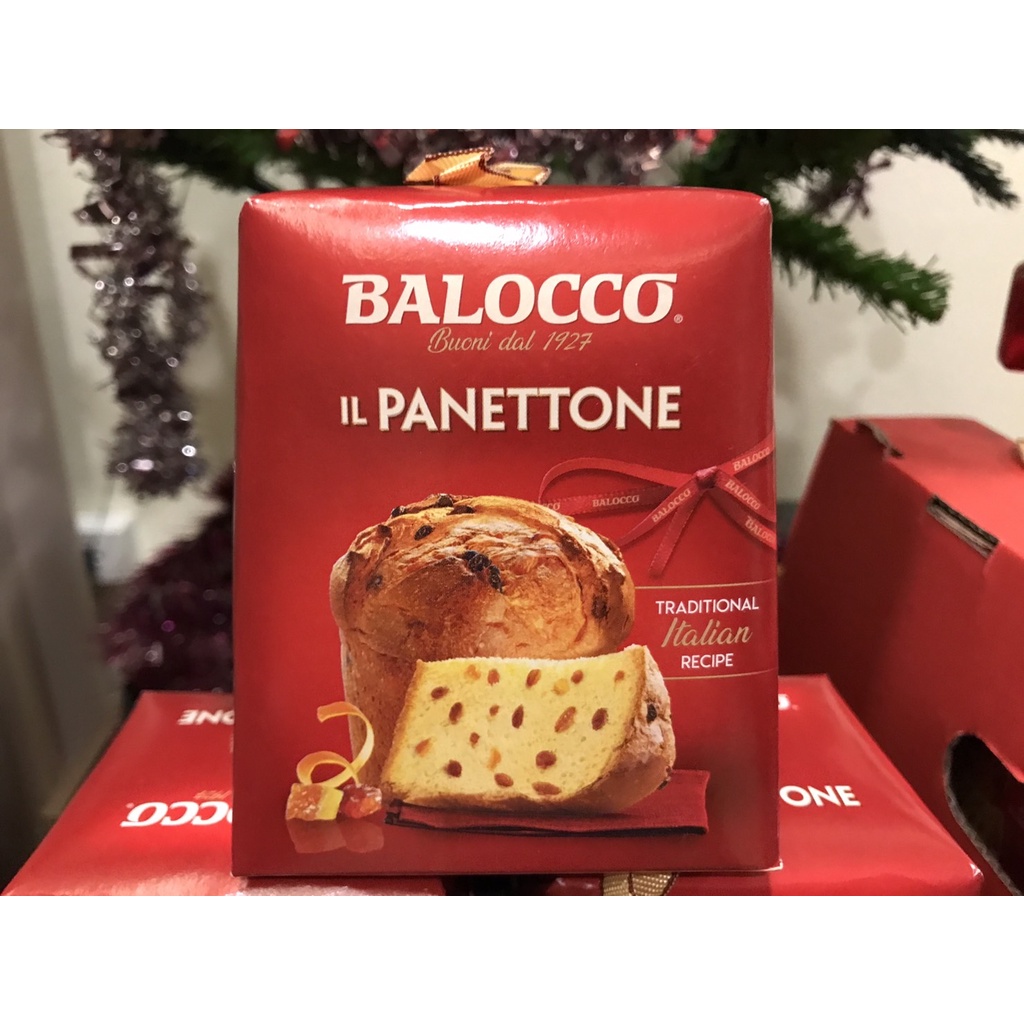 balocco panettone ขนมสำหรับเทศกาลคริสต์มาส merry Christmas cake ปาเน็ตโทน 100 g