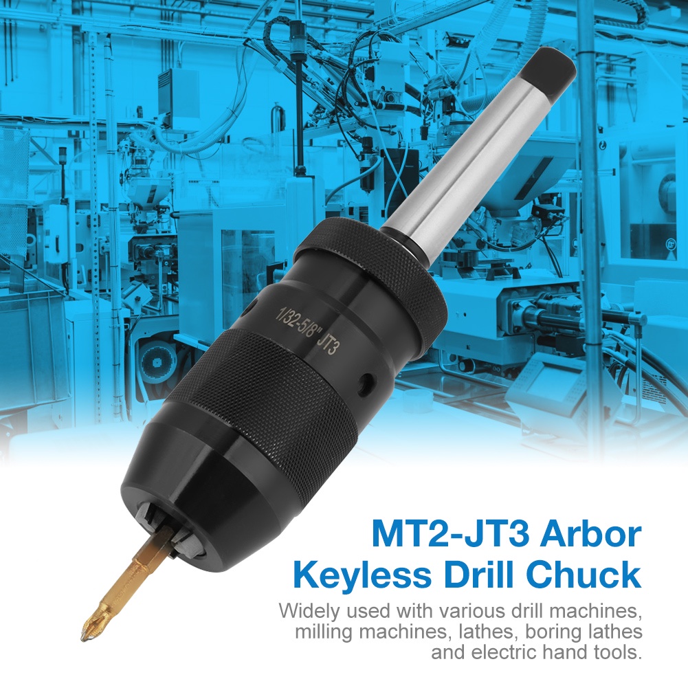 [ราคาพิเศษ] อุปกรณ์หัวสว่านเหล็กความจุ 1-16 มม. 45 # พร้อมกับ Mt2-Jt3 Taper Arbor