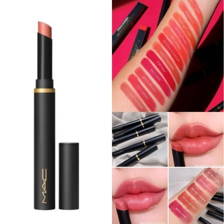 MAC POWDER KISS VELVET BLUR SLIM STICK ใหม่! ลิปสติกรูปแบบแท่งในเนื้อกำมะหยี่กึ่งแมตต์ ท้าพิสูจน์ความชุ่มชื้นถึงขีดสุด♥️