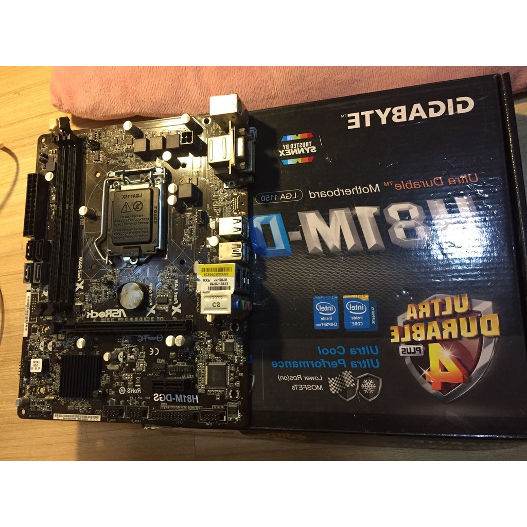 MAINBOARD (เมนบอร์ด) 1150 ASROCK H81M-DGS R2.0 ( มีตำนิช่องแรมเสีย 1 ช่อง )