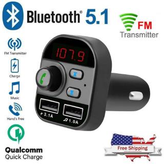 บลูทูธ ตัวรับรถบลูทูธ FM Transmitter เครื่องเล่น MP3 รถยนต์ วิทยุ บูลทูธรถยนต์