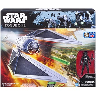 Tie Striker with Fighter Pilot Figure and Nerf Missiles(Star wars)