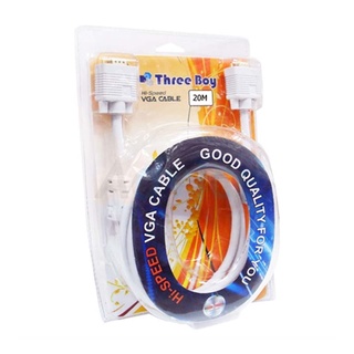 Cable VGA M/M (10M) GOLD THREEBOY(By Shopee  SuperTphone1234)