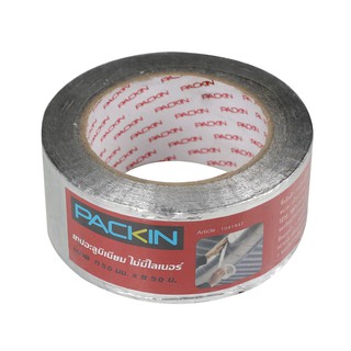 ALUMINIUM TAPE PACK IN 50 mm. X 25 m. เทปอะลูมิเนียม PACK IN 50 MM X 50 m. ไม่มีไลเนอร์ วัสดุประสานและอุดรอยรั่ว เคมีภัณ