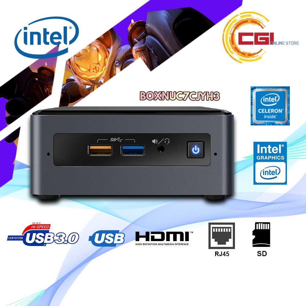 ชุด Intel NUC NUC7CJYH - โปรเซสเซอร์ Intel Celeron J4005