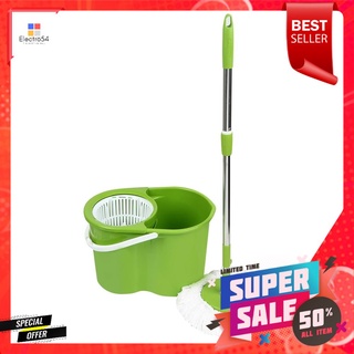 ชุดอุปกรณ์ถังปั่นพร้อมไม้ม็อบ SCOTCH-BRITE 2IN1 (T2) สีเขียวSPIN BUCKET MOP SET SCOTCH-BRITE 2IN1 (T2) GREEN