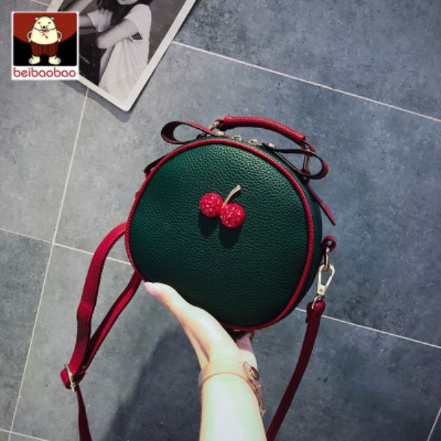 กระเป๋าสะพายพรีออเดอร์ beibaobao สีเขียวแดง