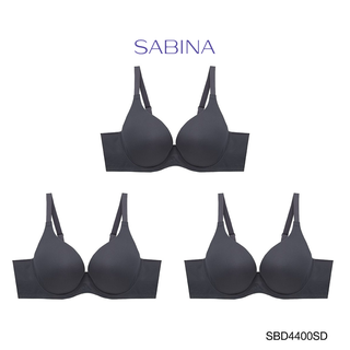 Sabina เสื้อชั้นใน (Set 3 ชิ้น) Seamless Fit รุ่น Perfect Bra รหัส SBD4400SD สีเทาเข้ม