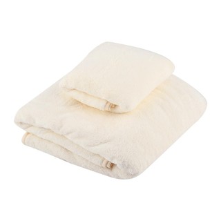 TOWEL SET HOME LIVING STYLE BONNIE CREAM (2PCS/PACK) ชุดผ้าขนหนู  STYLE BONNIE สีครีม (2 ชิ้น/แพ็ค) ผ้าเช็ดตัว ผ้าเช็ดตั