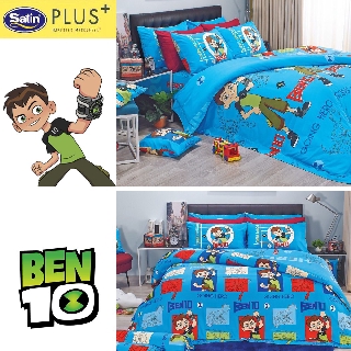 ผ้าปู ไม่รวม ผ้านวม Satin Plus (ซาติน พลัส) ลาย Ben 10 (เบ็นเท็น) รุ่น PL021-PL022