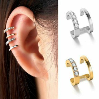 °▪︎ ต่างหูหนีบคริสตัล • Crystal Ear cuff