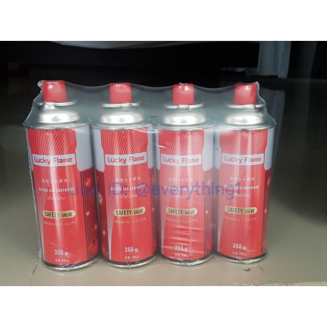 Lucky Flame แก๊สกระป๋อง1 แพ๊ค (4 กระป๋อง)