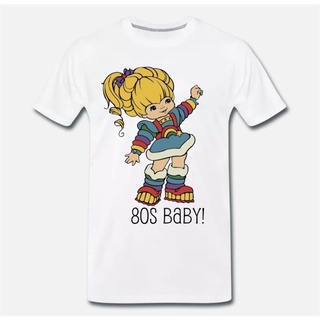 เสื้อยืดโอเวอร์ไซส์เสื้อยืดเสื้อ Rainbow Brite Iridella กระดาษแข็ง Funny Cult ปี 80 Men T เสื้อ Hot บุคลิกภาพ teeS-3XL